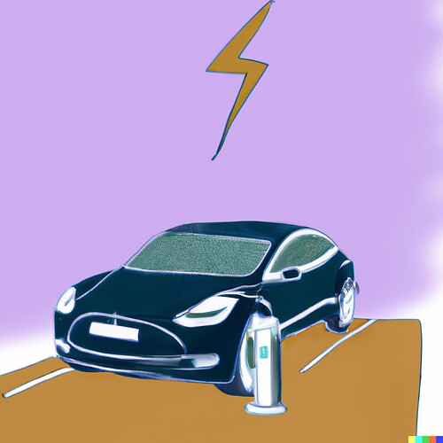 DALL·E 2023-01-21 10.11.28 - Nikola Tesla wireless power charging an EV from afar