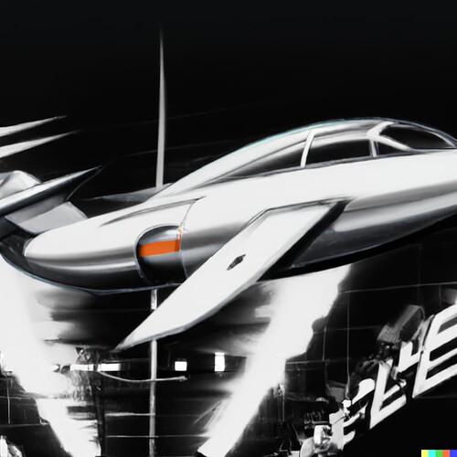 DALL·E 2023-01-21 10.15.12 - flying car sleek future